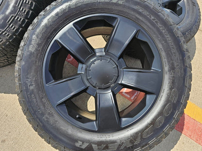 20" Chevy Silverado 1500 Tahoe OEM Replica wheels rims black 2018 2019 2020 5651