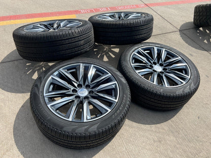 22" Cadillac OEM wheels rims GMC Sierra Escalade 95028 tires 2022 2023 2024 NEW