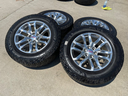 20" GMC Sierra Yukon AT4 Tahoe OEM 5924 wheels rims tires SET MICHELIN