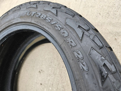 (1) 285/50/22 Nitto Recon Grappler G2 A/T tire LT 10 ply load range E