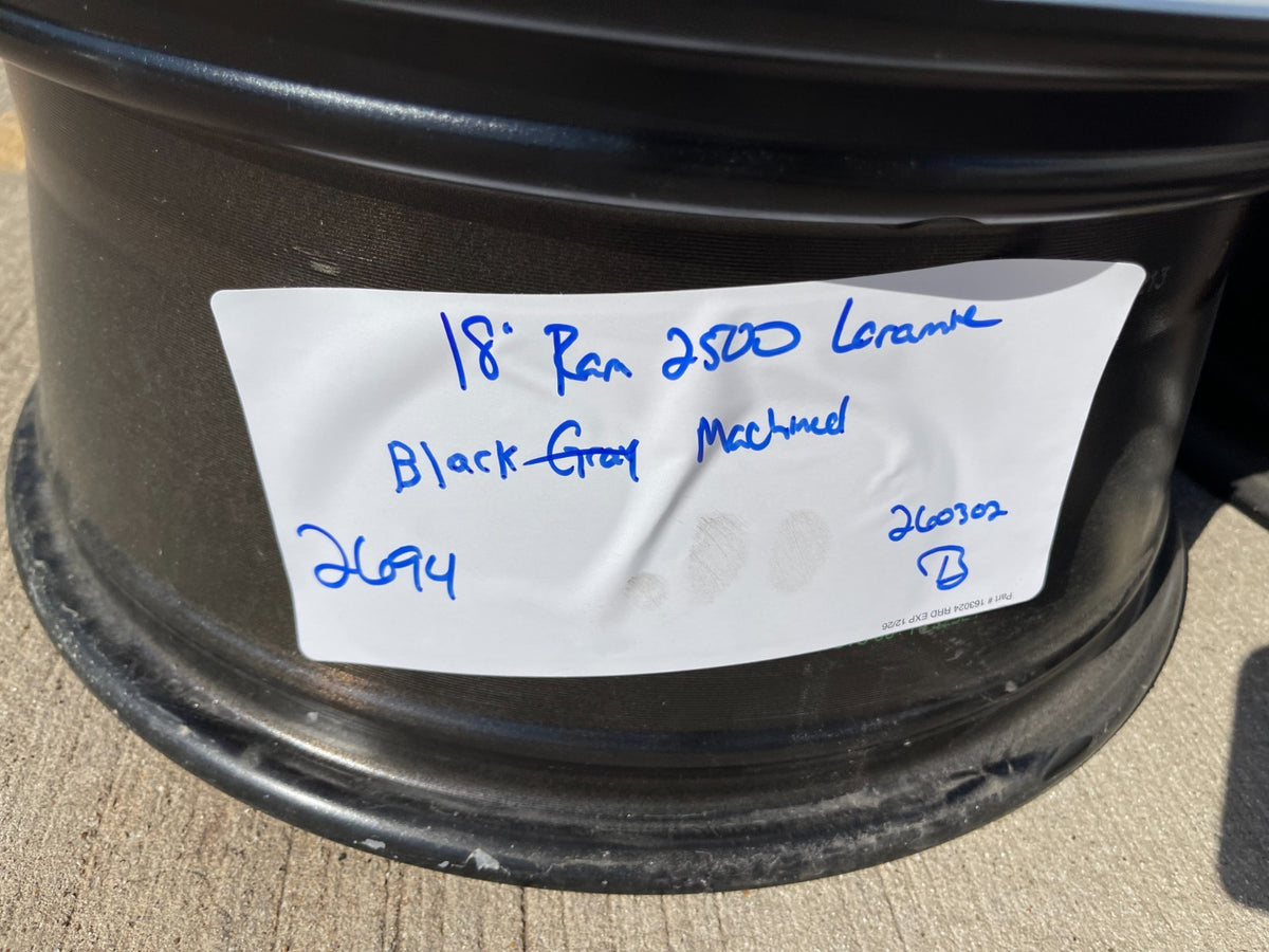 18" RAM 2500 3500 LARAMIE OEM 2694 wheels rims 2024 2025 2026 2027 SET NEW