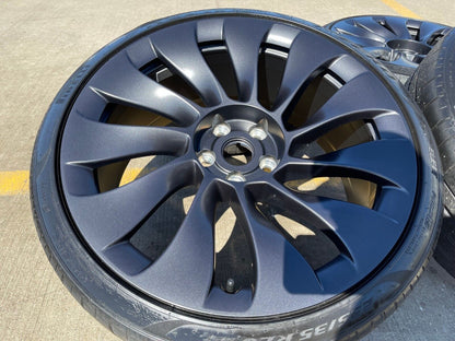 20" Tesla Model 3 OEM Uberturbine wheels rims tires 2021 2022 2023 2024 2025