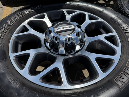20" Ford F-250 F-350 OEM Lariat wheels rims 10292 tires SET MICHELIN A/T2