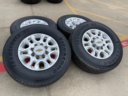 18" Chevy Silverado 2500 3500 OEM 5959 wheels rims tires SET FIRESTONE NEW