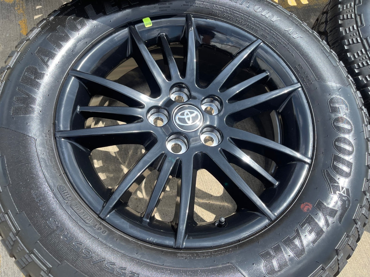 18" Toyota Grand Highlander OEM wheels rims BLACK Lexus TX350 GOODYEAR NEW