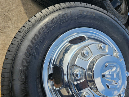 17" Dodge Ram 3500 Dually Laramie 8x200 wheels rims 2703 2704 OEM tires