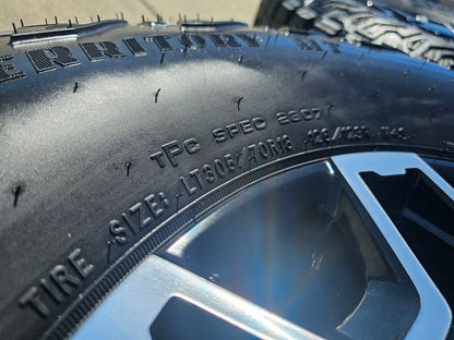 18" GMC Sierra AT4X Chevy Trail Boss 2500 OEM 14136 wheels rims GOODYEAR 35" NEW