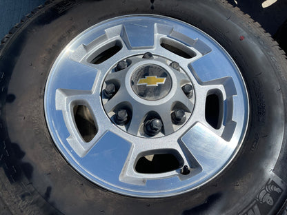 17" Chevy Silverado GMC Sierra 2500 3500 OEM 5500 wheels rims tires MICHELIN A/T