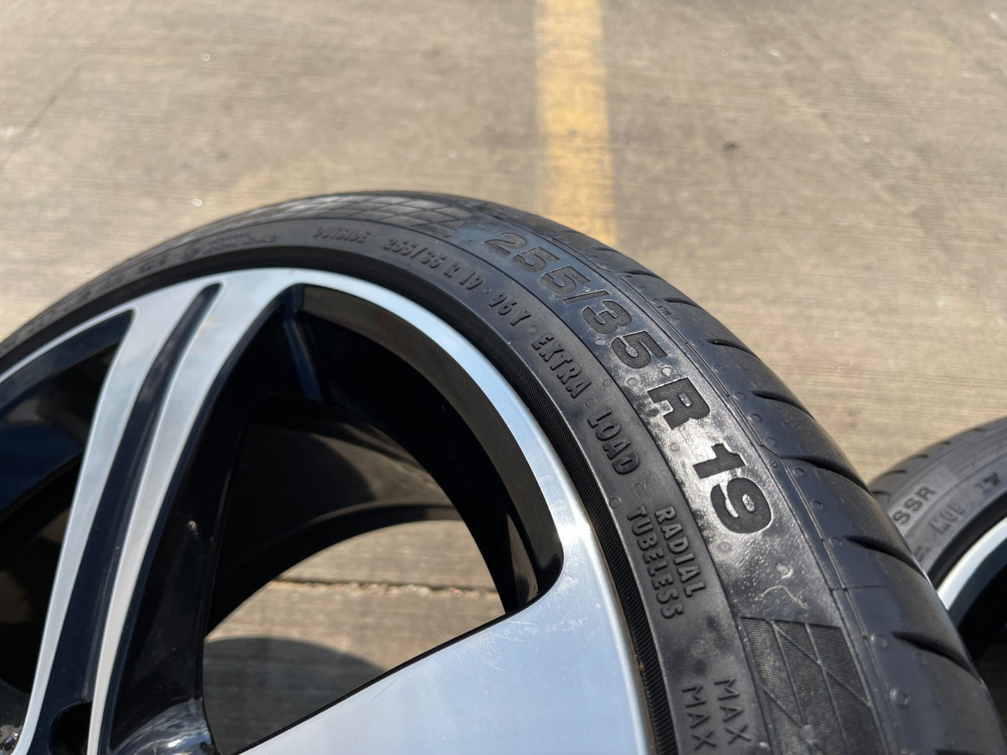 19" Mercedes AMG C E S Class OEM 85534 wheels rims tires CONTINENTAL SET