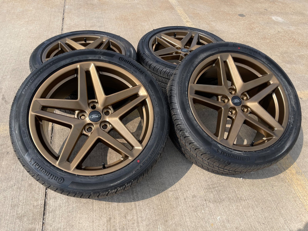19" Ford Mustang Stealth GT OEM 10595 wheels rims 2023 2024 2025 2026 BRONZE SET