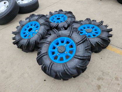 14" Polaris RZR 1000 XP Turbo wheels rims tires 1522842-655 Cast 53 Flash