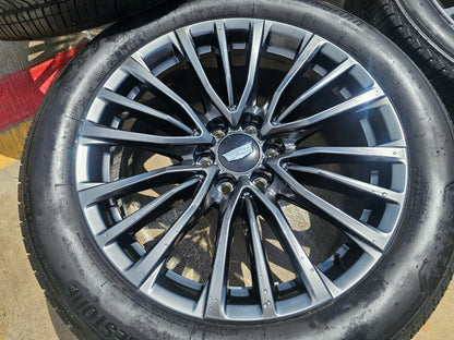 22" Cadillac Escalade V Platinum OEM 4883 95479 wheels rims V LOGO SET