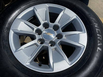17" Chevy Silverado OEM wheels rims 5908 Colorado GMC Canyon 2024 2025 2026 SET