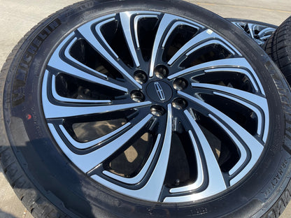 22" Lincoln Navigator OEM 10666 rims wheels BLACK LABEL 2025 2026 MICHELIN NEW