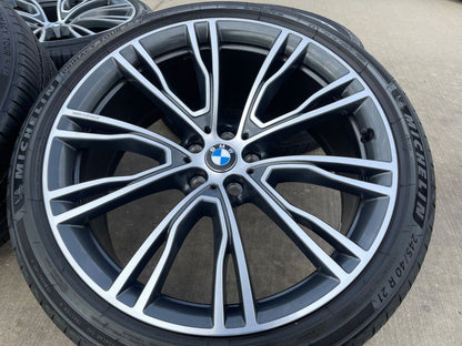 21" BMW X3 X4 OEM 86365 86368 Series Style 7261 wheels rims X3M X4M MICHELIN