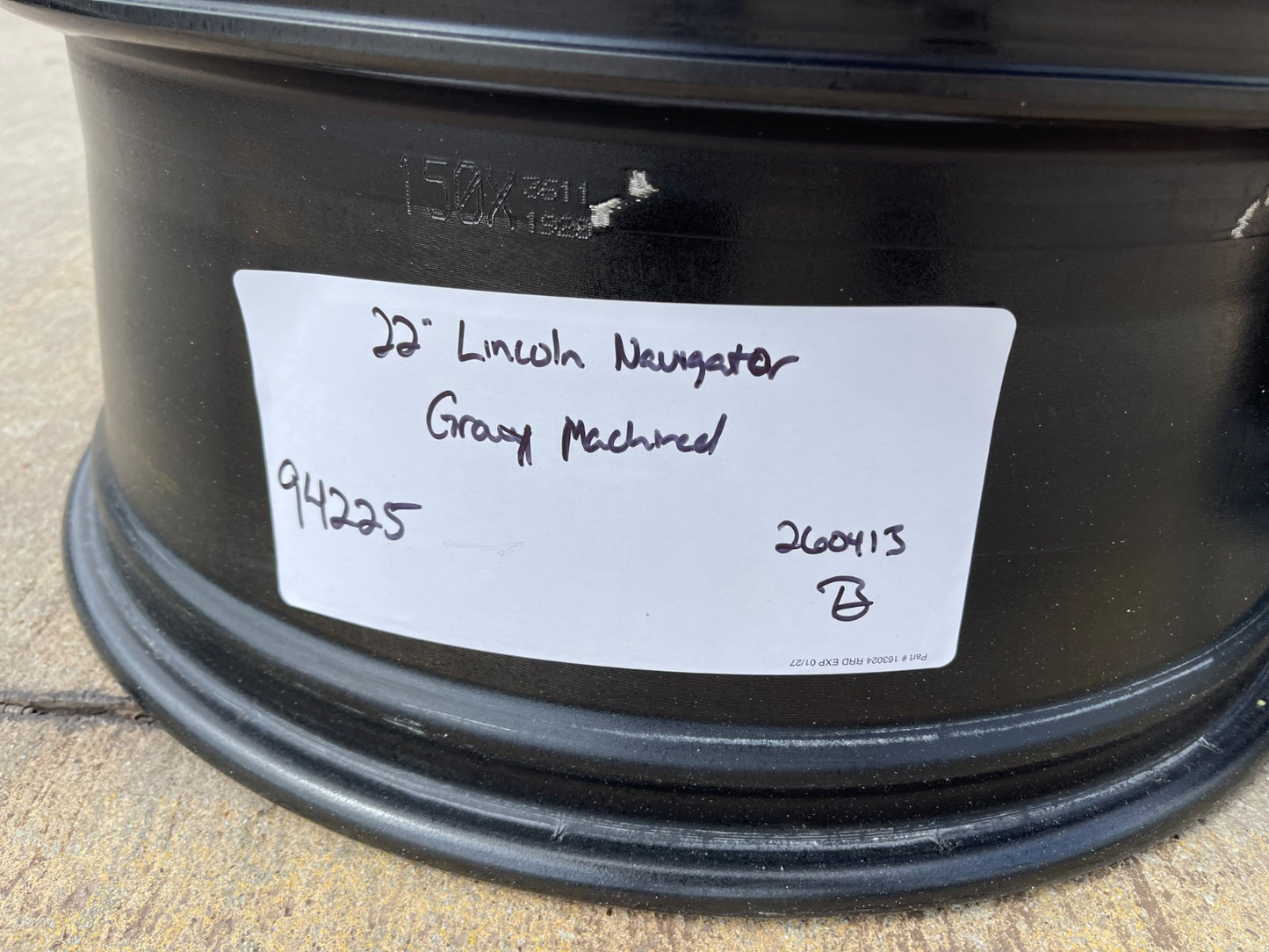 22" Lincoln Navigator OEM 94225 rims wheels BLACK LABEL 2024 2025 2026 2027