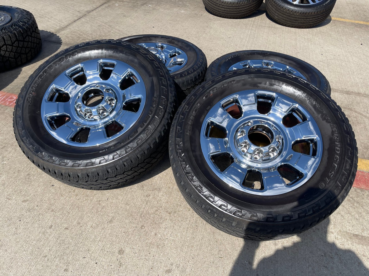 20" Ford F-250 F-350 OEM 10295 25085 10552 chrome Lariat wheels rims tires