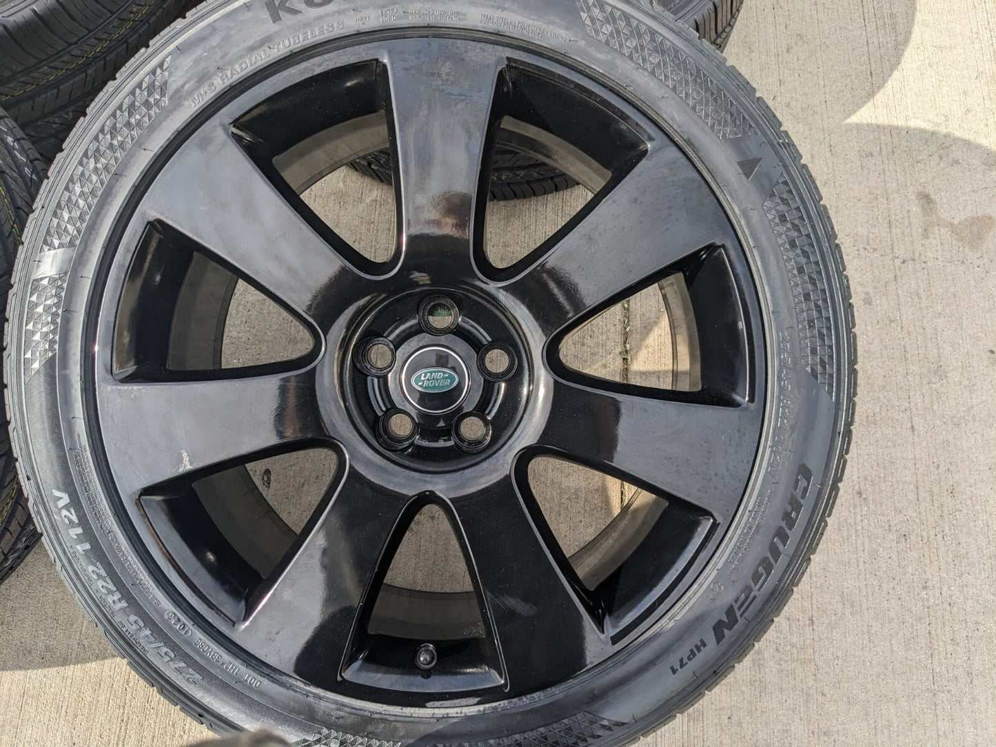 22" Land Rover Range OEM wheels rims black 72249 tires NEW