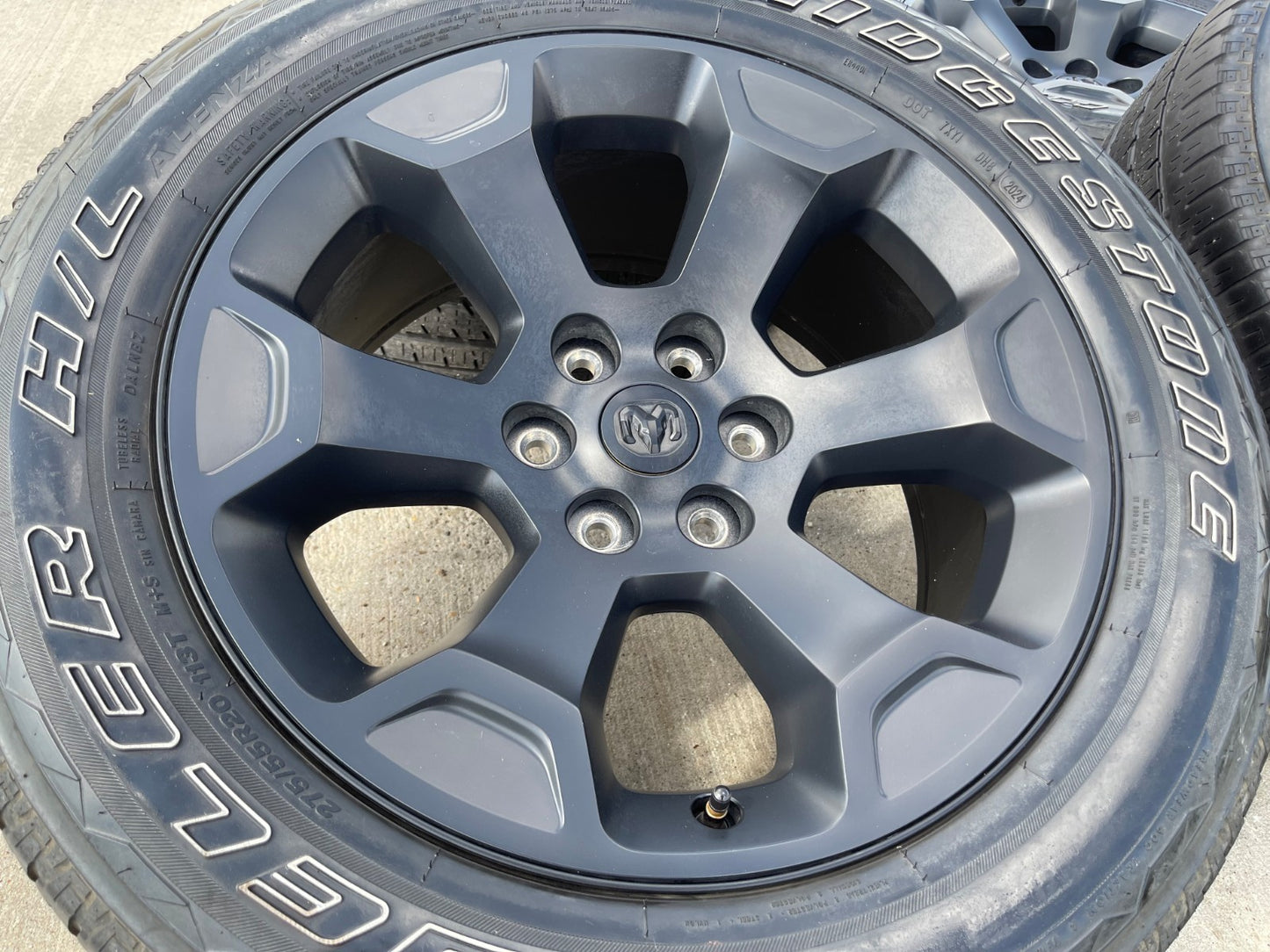 20" Dodge Ram 1500 OEM Laramie Black 2462 2680 wheels rims 2024 2025 2026 SET