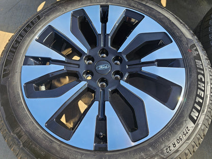 22" Ford F-150 LIMITED Plus OEM 94223 rims wheels SET Expedition MICHELIN