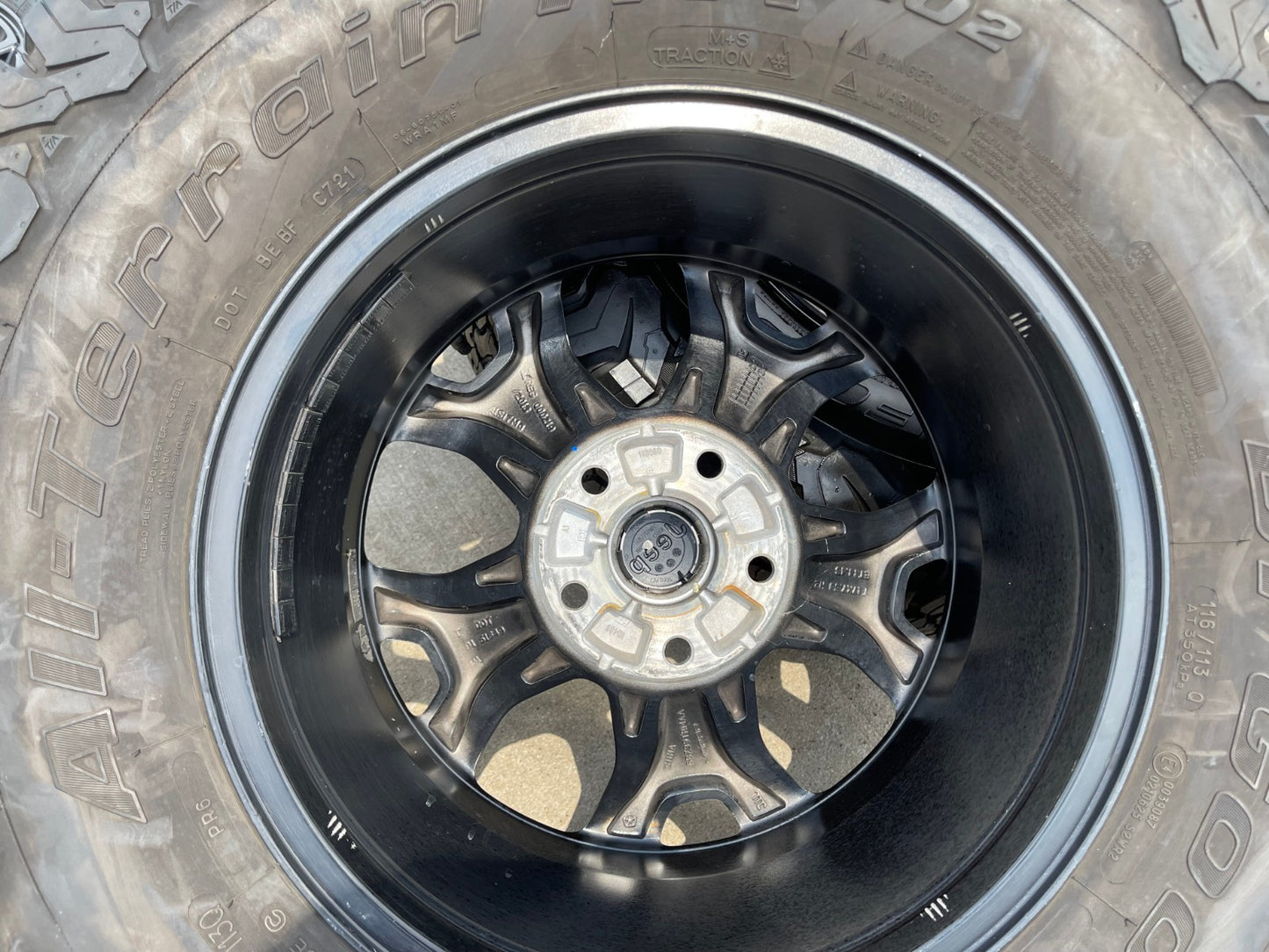 17" Jeep Wrangler Rubicon OEM 9218 Black wheels rims Gladiator BFG