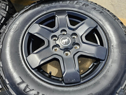 17" Ford Bronco wheels rims 95292 10383 SASQUATCH Ranger 2023 2024 2025 NEW