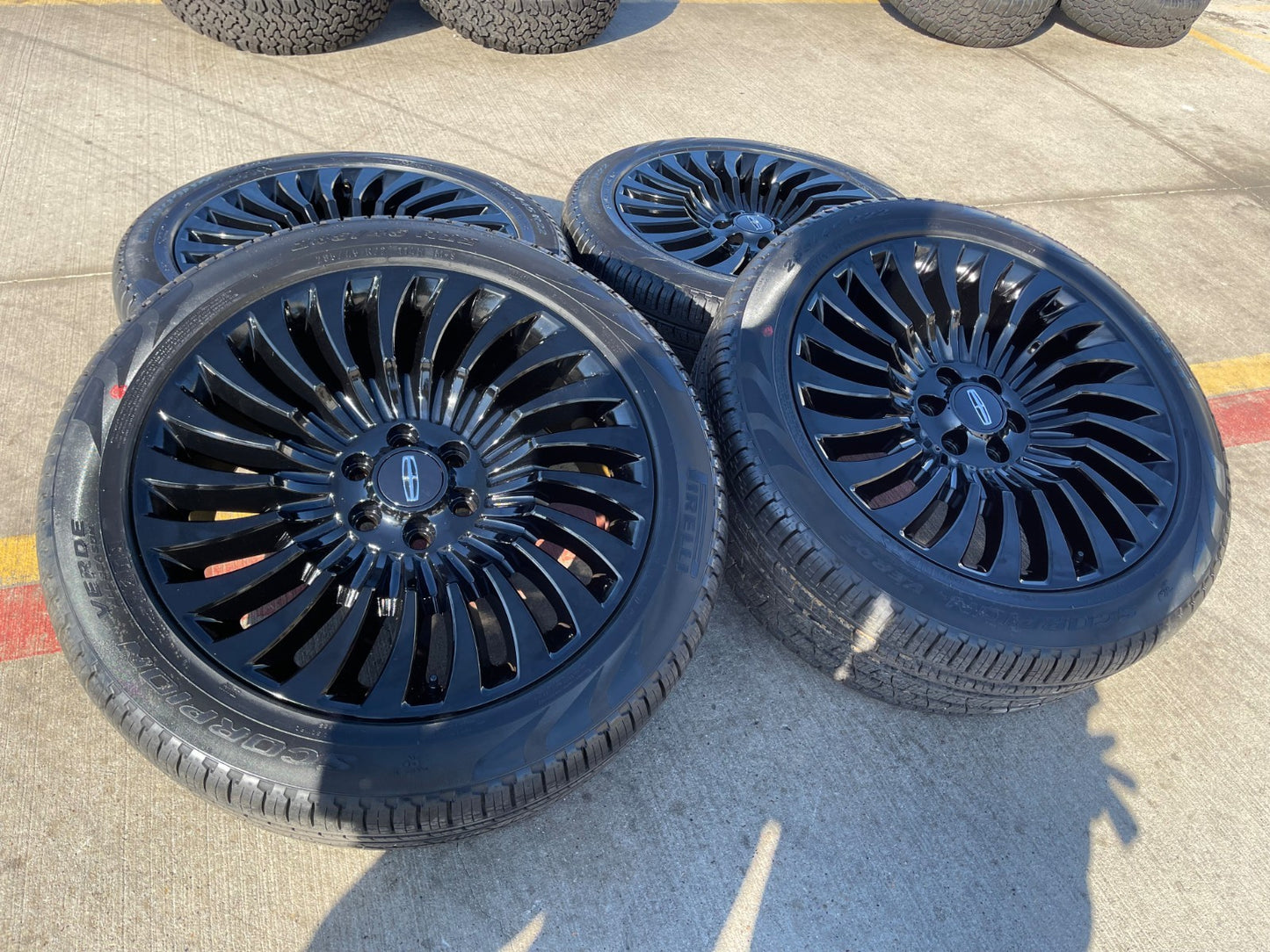 22" Lincoln Navigator OEM rims wheels 10179 Black Label tires MICHELIN NEW