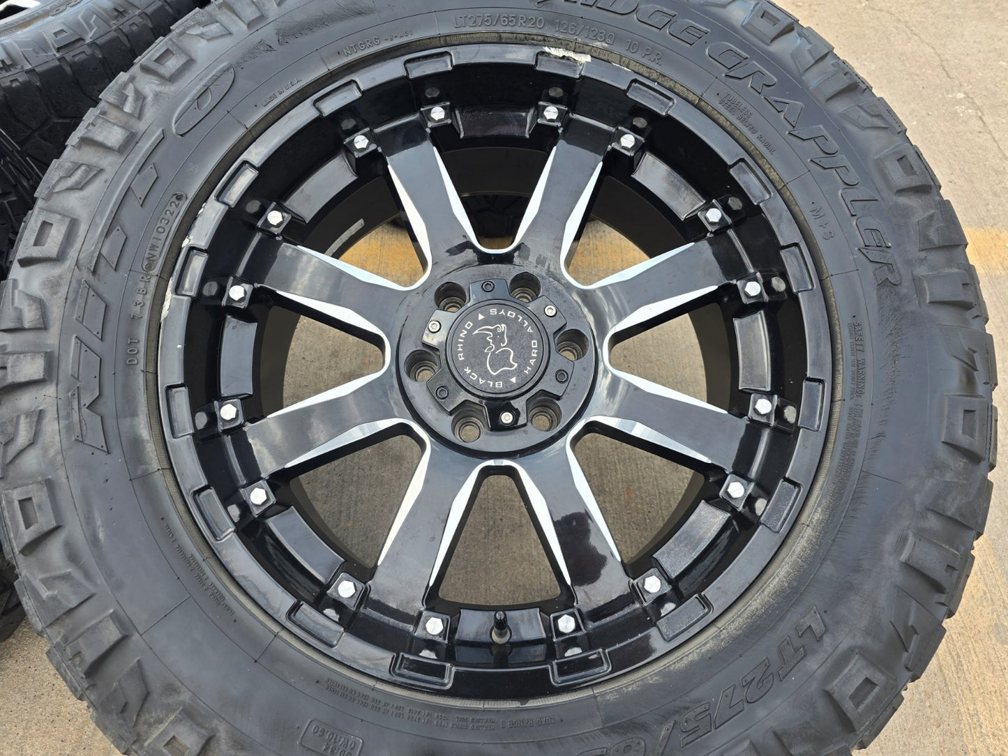 20x9 20" Black Rhino Sierra Chevy Silverado RAM Tacoma wheels rims 6x139 6x5.5