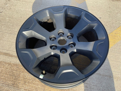 (1) 20" Dodge Ram 1500 OEM Laramie Black 2680 wheel Spare 2022 2023 2024 2025