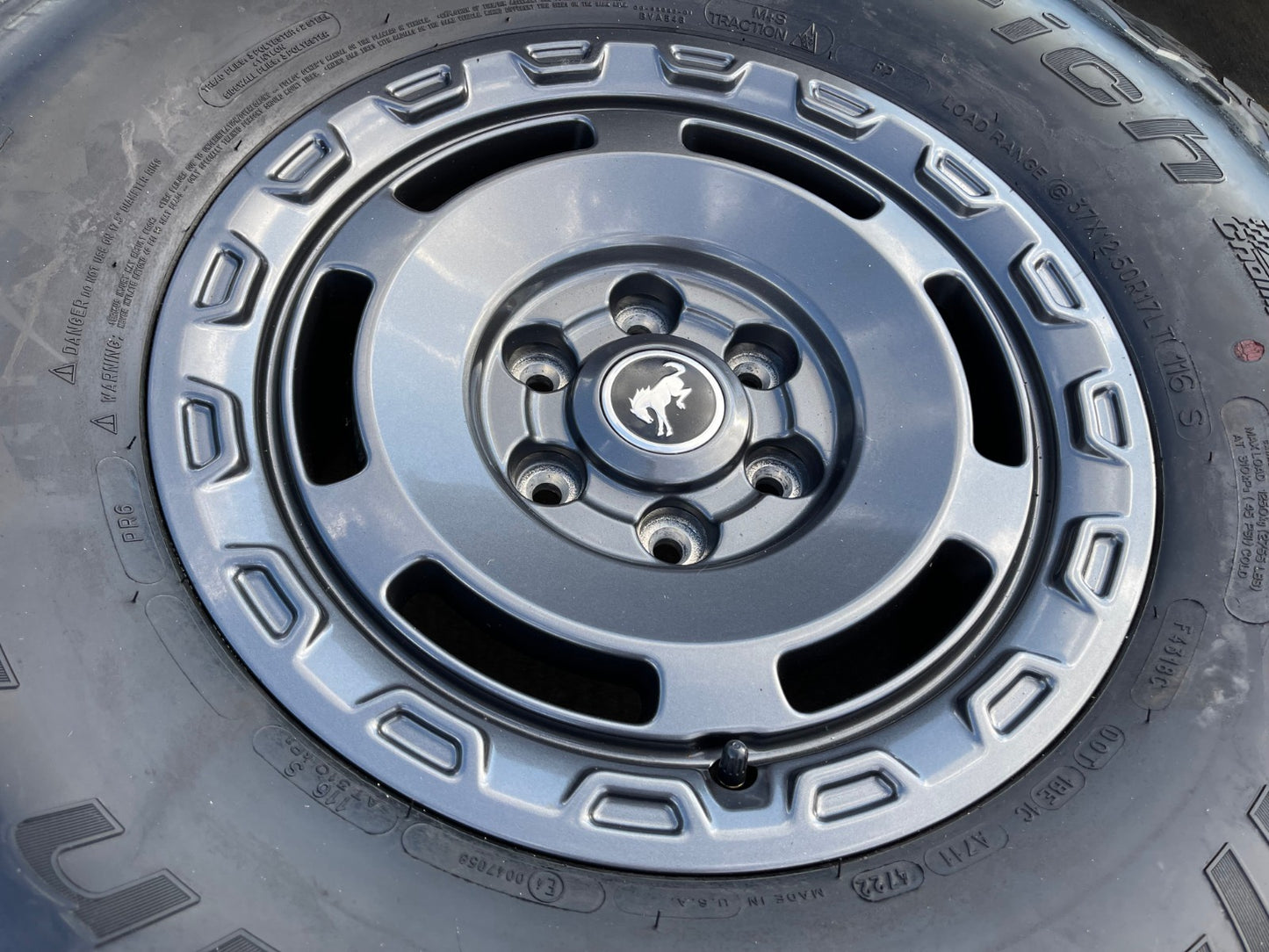 17" Ford Bronco HERITAGE SASQUATCH wheels rims 10464 37" BFG KO2 A/T NEW