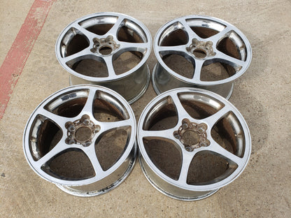 17"+ 18" Chevy Corvette Crome OEM chrome rims wheels 5102 5104 2000 2003 2004
