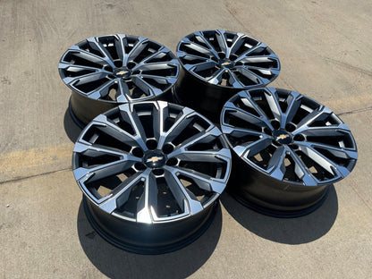 22" Chevy Tahoe Silverado Suburban OEM wheels rims 2023 2024 2025 2026 2027 NEW