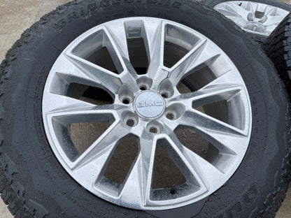 20" Chevy Tahoe Silverado LTZ 5920 OEM wheels rims Yukon BRIDGESTONE A/T NEW