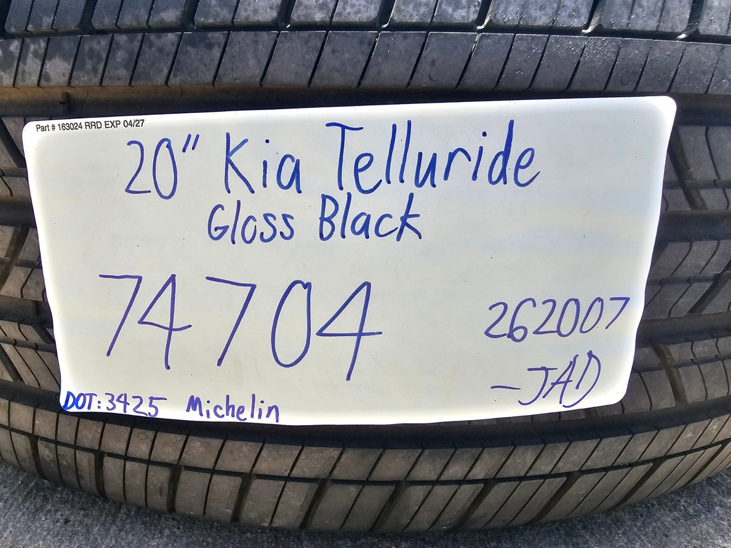 20" Kia Telluride X-PRO OEM 74721 wheels rims Sorento Sedona SET 2026 2027 NEW