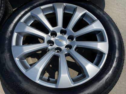 22" Chevy Silverado High Country OEM 5922 wheels rims Tahoe BRIDGESTONE NEW