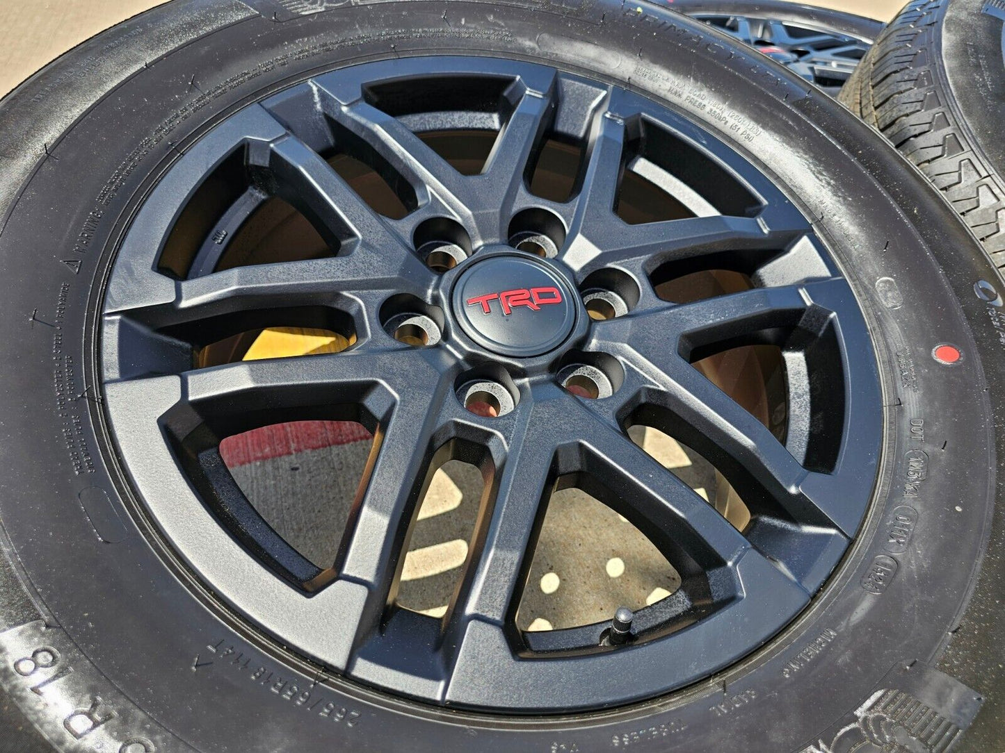 18" Toyota Tacoma 4Runner TRD OEM black wheels rims tires 2024 2025 NEW