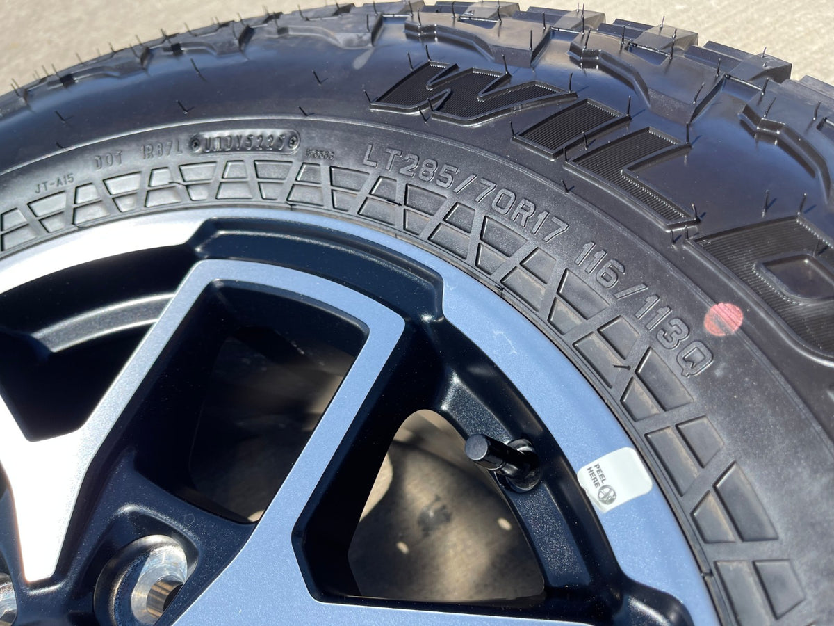 17" Jeep Wrangler Rubicon OEM 95730 9327 wheels rims Gladiator FALKEN AT 33" NEW