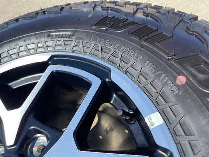 17" Jeep Wrangler Rubicon OEM 95730 9327 wheels rims Gladiator FALKEN AT 33" NEW