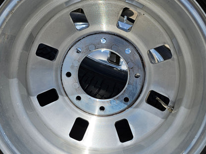 18" GMC Sierra 3500 DENALI Dually rims wheels OEM 14127 14129 8x210 MICHELIN