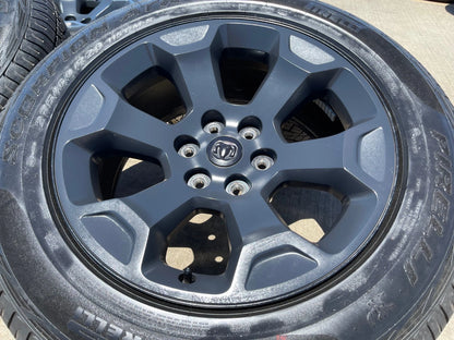 20" Dodge Ram 1500 OEM Laramie Black 2680 wheels rims tires 2024 2025 2026 NEW