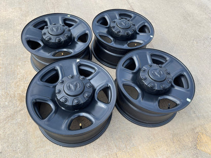 18" Dodge Ram 2500 3500 STEEL black OEM 2473 wheels rims SET 2025 2026 2027 NEW