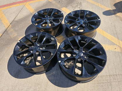 20" Jeep Wrangler HIGH ALTITUDE OEM Black wheels rims Gladiator 9262 96902 NEW