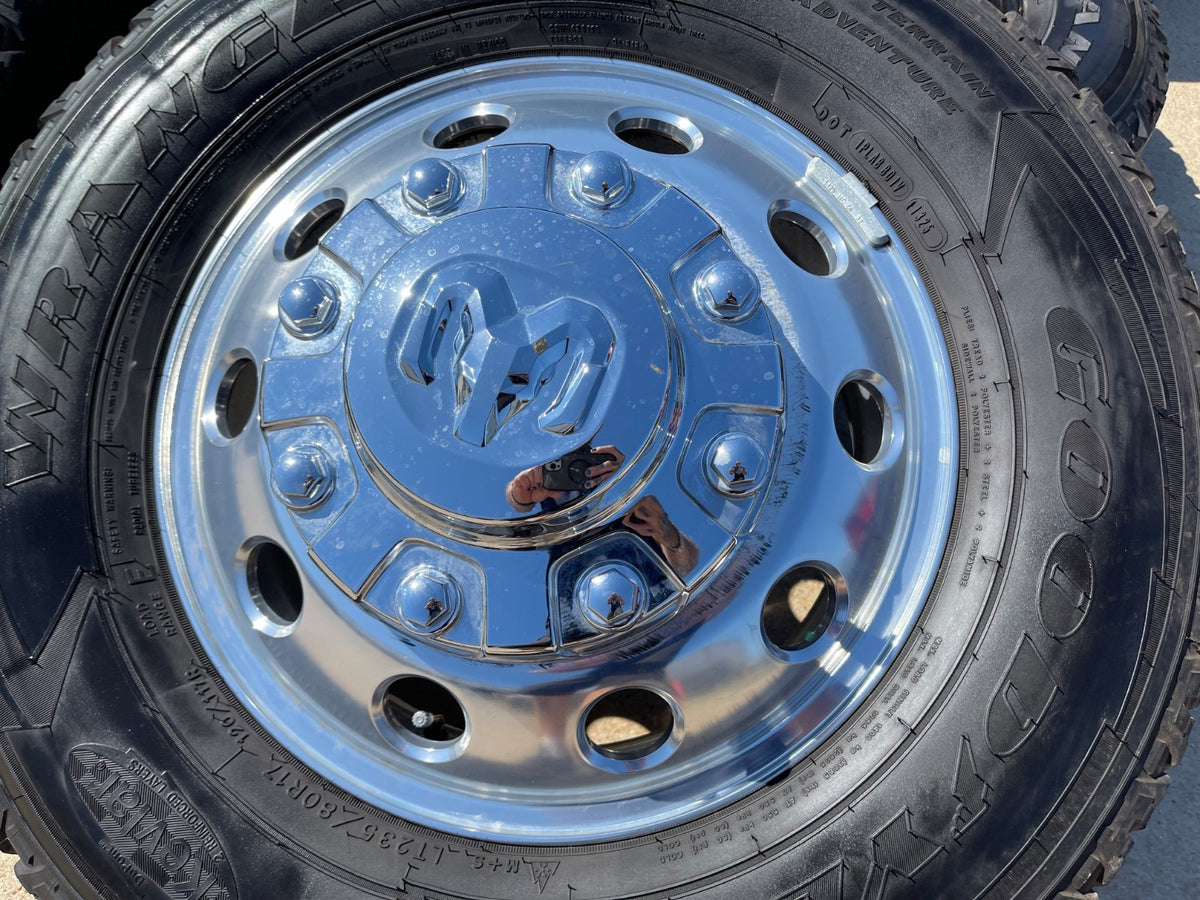 17" Dodge Ram 3500 Dually OEM 2701 2702 Laramie 8x200 wheels rims GOODYEAR