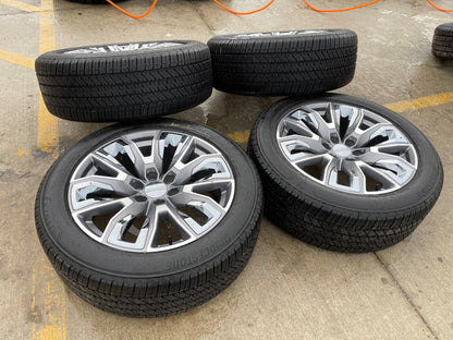 22" GMC Yukon Chevy Tahoe Escalade OEM chrome 95513 14134 wheels rims tires SET