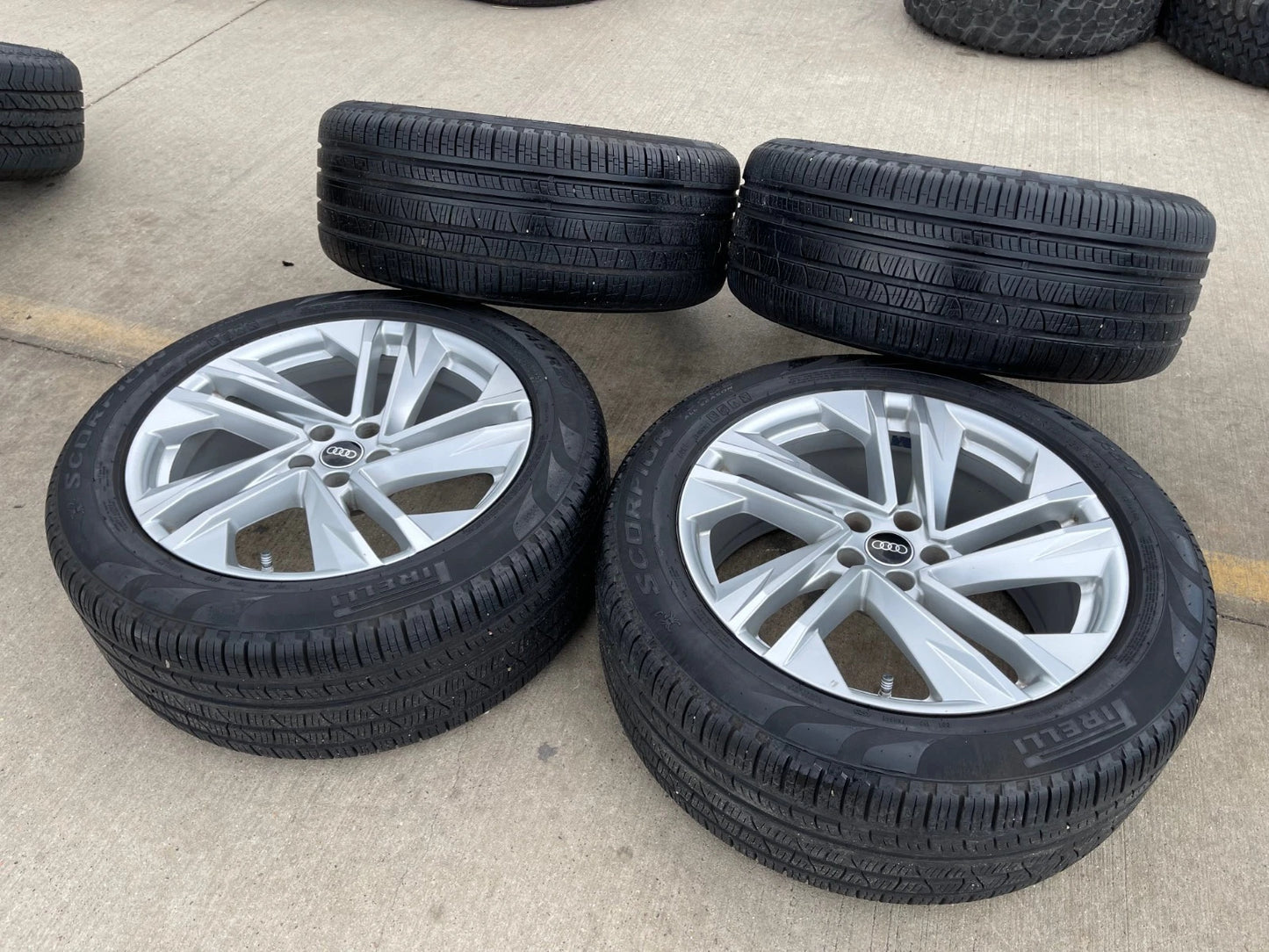 20" Audi Q7 OEM wheels rims Q8 RS S VW Atlas 12053 tires 2021 2022 2023 2024