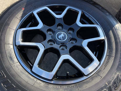 18" Ford Bronco wheels rims tires black 95213 Ranger 2023 2024 2025 2026 NEW
