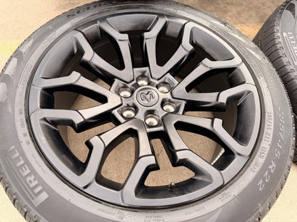 22" Dodge Ram 1500 OEM 95987 LIMITED Laramie wheels rims black 2025 2026 SET