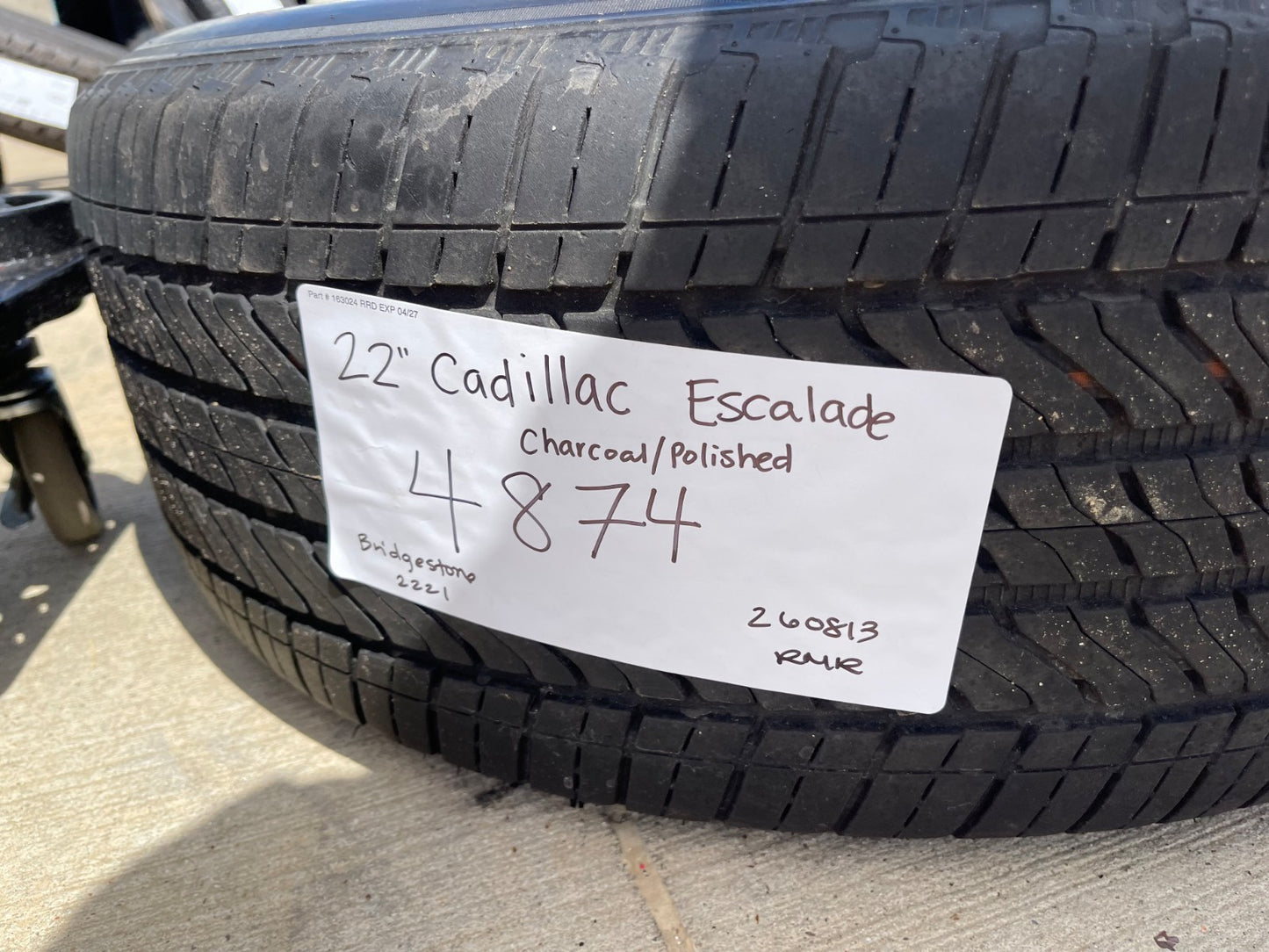 22" Cadillac Escalade Platinum OEM 4874 95078 wheel rim 2022 2023 2024 2025 2026