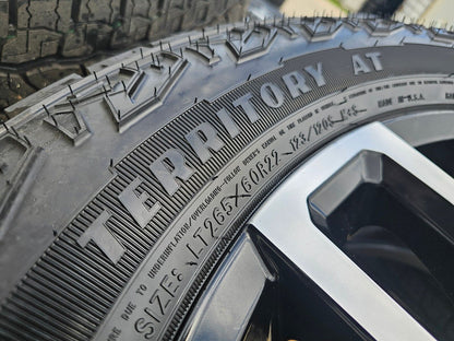 22" Chevy Silverado GMC Sierra 2500 OEM wheels rims A/T tires 2024 2025 NEW