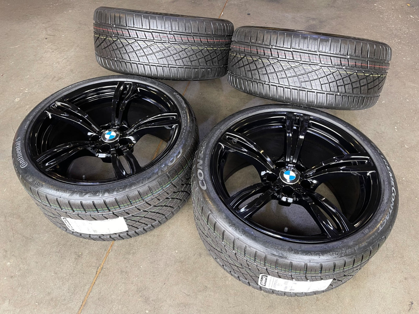 20" BMW M6 M5 OEM 71577 71578 wheels rims 5x120 Style 343 CONTINENTAL NEW